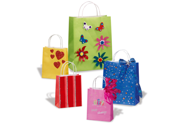 Colored Kraft Bags - 6 pcs - 6 - Wrapping Paper - 10doigts.com - Papiers cadeaux - 10doigts.fr