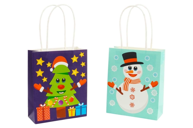 Christmas Gift Bag Kit + Stickers - 4 Pieces - 3 - Gift Wrap and Bags - 10doigts.com - Papiers cadeaux et sacs - 10doigts.fr
