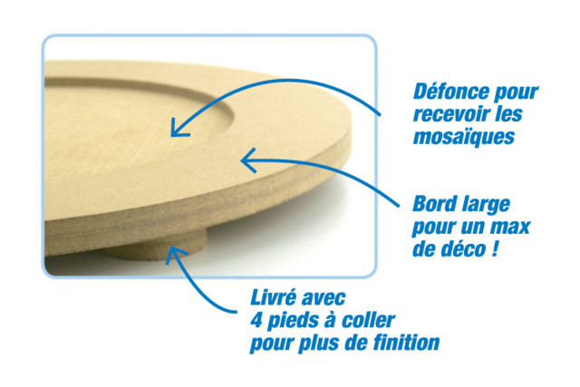 Salvamanteles para Mosaicos - Supports Mosaïques - 10doigts.fr