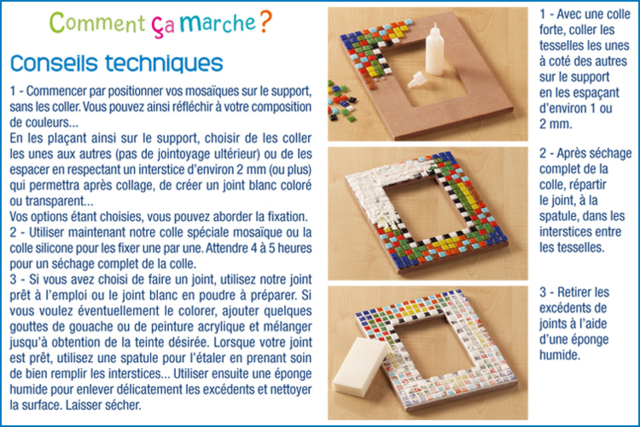 Marco de madera - Supports Mosaïques - 10doigts.fr