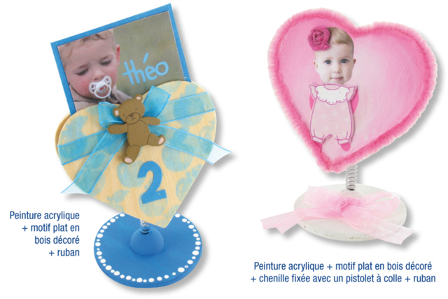 Wooden Heart Memo Clip - 9 - Decorative Photo Frames - 10doigts.com - Cadres et clips photos : des supports uniques pour afficher vos souvenirs - 10doigts.fr