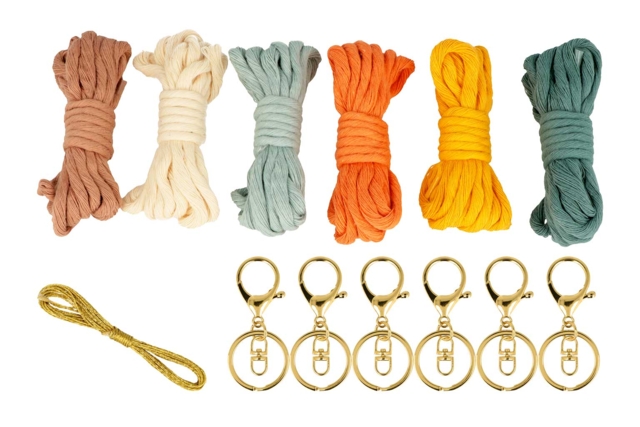 Macramé Keychain Kit - 6 Pieces - 3 - Keychains - 10doigts.com - Porte-clés - 10doigts.fr