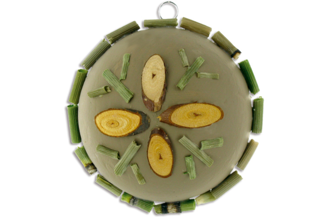 Rodajas de madera : Idea Crea Collage sobre bola de cartón o poliestireno - Décors nature - 10doigts.fr