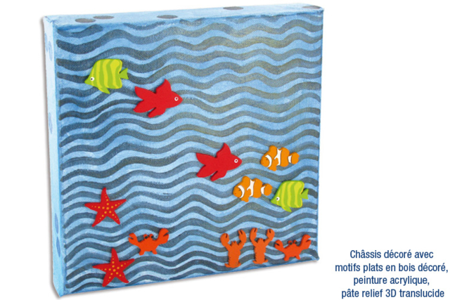 Peces de madera decorados - Déco en bois peints - 10doigts.fr