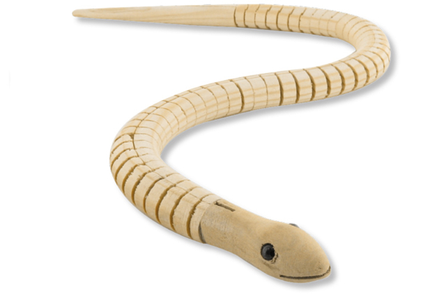 Serpiente articulada en madera natural - Animaux en bois - 10doigts.fr