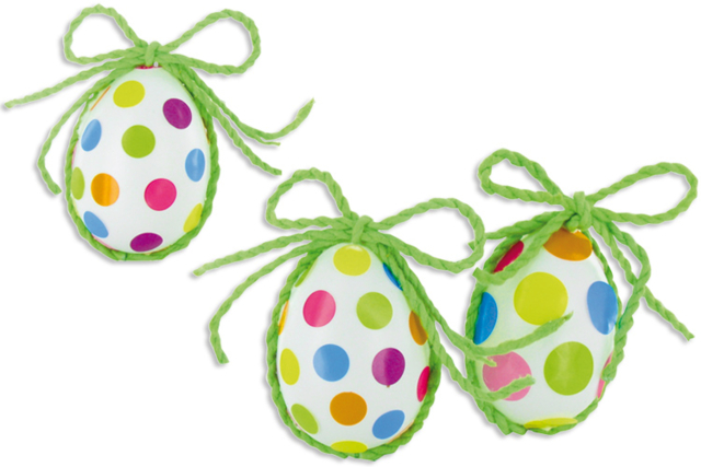 Plastic Eggs 6 cm - 10 Pieces - 12 - Opaque Plastic - 10doigts.com - Plastique Opaque - 10doigts.fr
