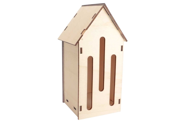 Refugio para mariposas de madera a montar a la unidad - Nichoirs, mangeoires en bois - 10doigts.fr