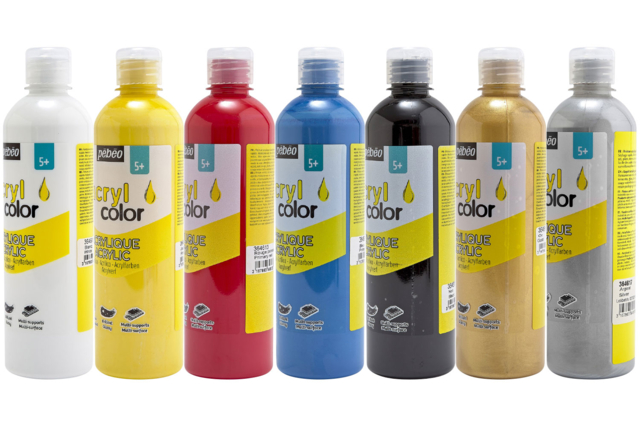 Pintura acrílica gran formato - Peinture acrylique satinée, brillante - 10doigts.fr