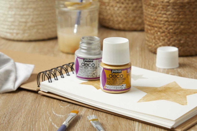 Acrílico decorativo mate, 45 ml - dorado - Peinture acrylique mate - 10doigts.fr