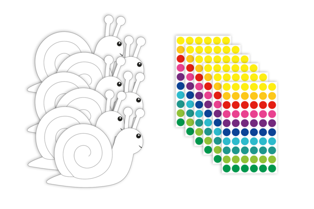 Sticker Kit: Shapes of Your Choice + Stickers - 4 - Creative Sticker Kits - 10doigts.com - Kits créatifs avec gommettes : le plein d’idées pour les petits artistes - 10doigts.fr