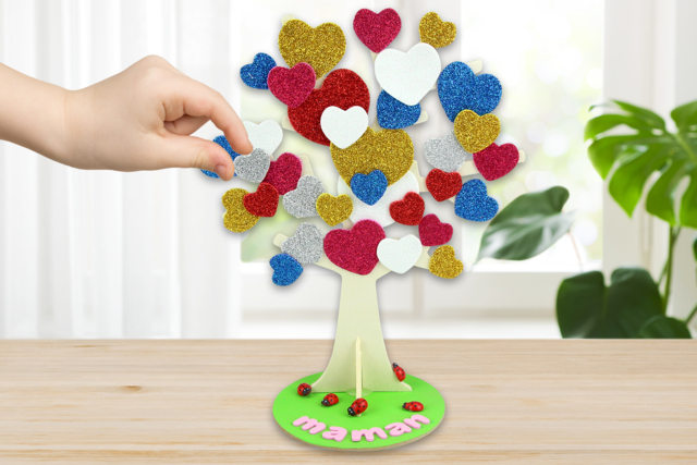 Árbol de corazones - Boîtes et supports à bijoux : l'écrin de vos créations - 10doigts.fr