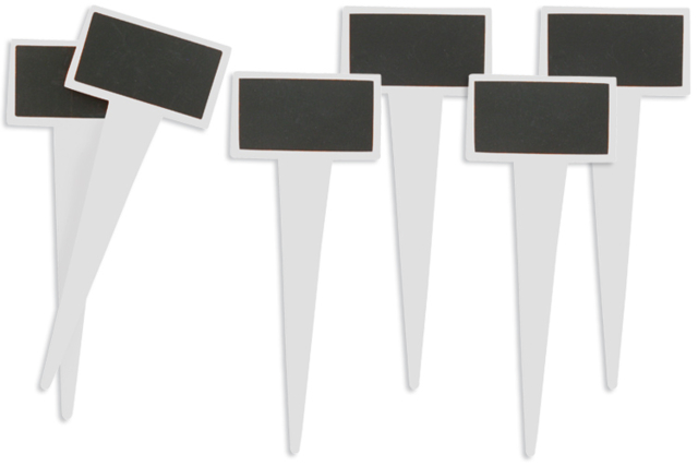 Wooden Plant Labels - 6 Pieces - 0 - Wooden Chalkboards - 10doigts.com - Ardoises en bois - 10doigts.fr