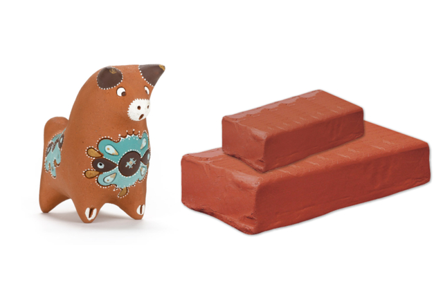 100% Natural Red Clay - 6 - Clay - Modelling and Moulding - 10doigts.com - Argile - Modelage et moulage - 10doigts.fr