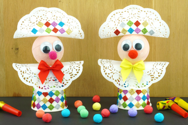 Arlequín con servilletas de papel - Accessoires en papier - 10doigts.fr