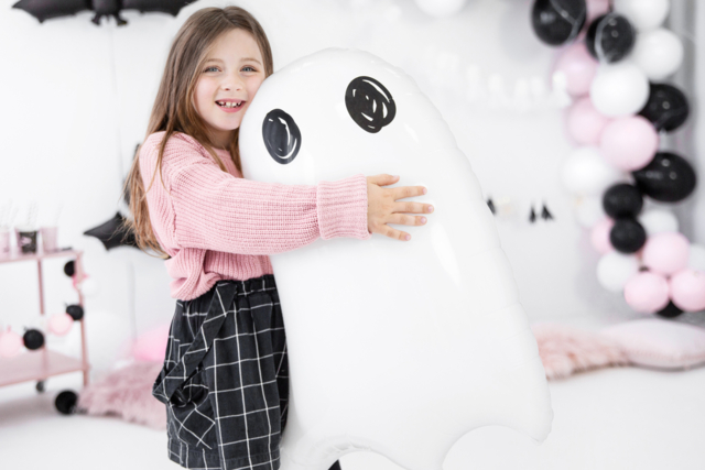 XXL Aluminum Ghost Balloon - 2 - Halloween Balloons - 10doigts.com - Ballons d'halloween - 10doigts.fr