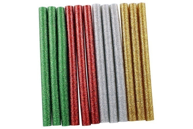 Bastones de pegamento purpurina para pistola de pegamento  - Colles scolaires - 10doigts.fr