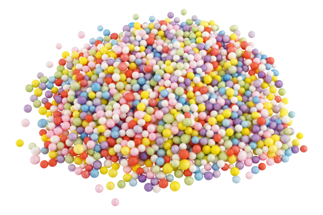bolas de poliestireno de colores - Boules en polystyrène - 10doigts.fr