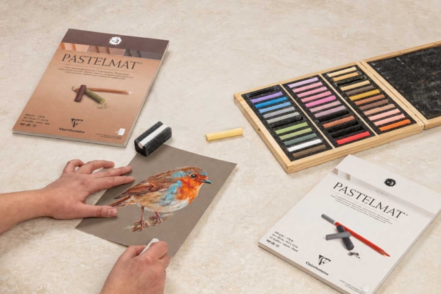Bloc Clairefontaine Pastelmat n°2 : 12 hojas - Papiers dessin - 10doigts.fr