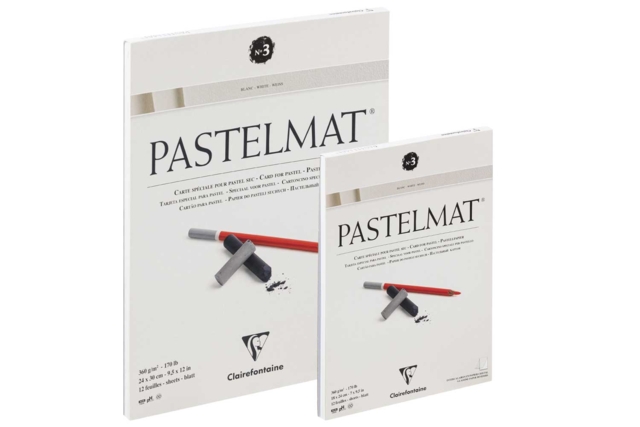Clairefontaine Pastelmat Block No. 3 White, 360 g (18 × 24 or 24 × 30 cm) - Papiers dessin - 10doigts.fr