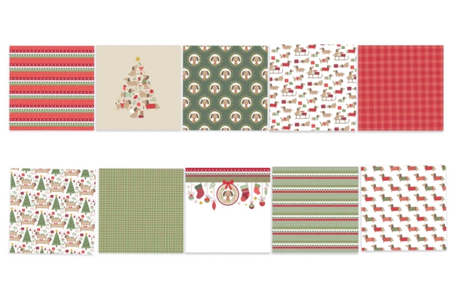 bloc de papel artemio navidad woofy - Papiers saisonniers - 10doigts.fr