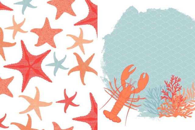 Coral Paper Pad, 30 x 30 cm - 60 Sheets - 3 - Patterned Papers - 10doigts.com - Papiers à motifs - 10doigts.fr
