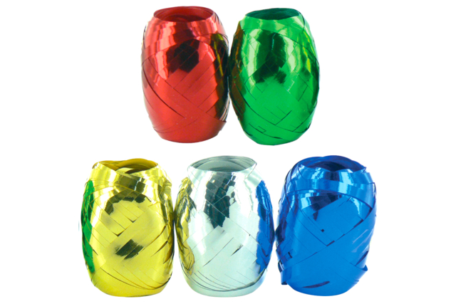 Shiny Metallic Ribbon - 5 Spools - 2 - Gift Ribbons - 10doigts.com - Rubans cadeaux - 10doigts.fr