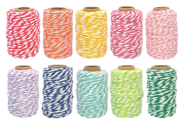 Baker's Twine - Color Options - 1 - Cotton Thread, Skein - 10doigts.com - Fils pour bracelets brésiliens - 10doigts.fr