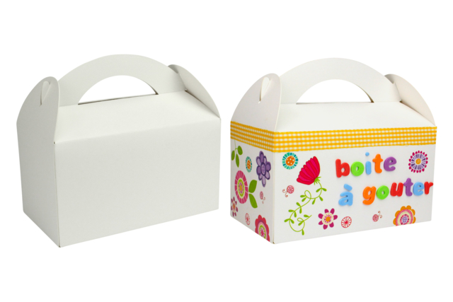 White Cardboard Snack Boxes - 6 Pieces - 3 - Cardboard Boxes and Baskets - 10doigts.com - Boîtes et corbeilles en carton - 10doigts.fr