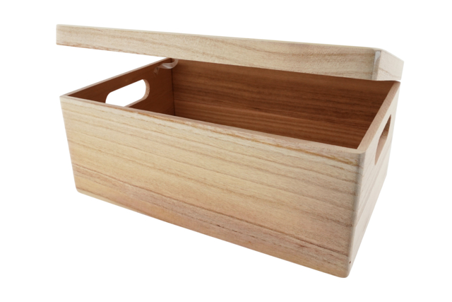 Wooden Storage Box - 29 x 19.5 cm - 3 - Wooden Boxes - 10doigts.com - Boîtes en bois - 10doigts.fr