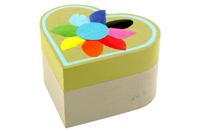 Caja corazón - Boîtes en bois - 10doigts.fr