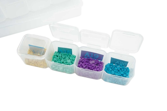 caja de almacenamiento a casillero extraíble - Rangements couture et bijoux - 10doigts.fr