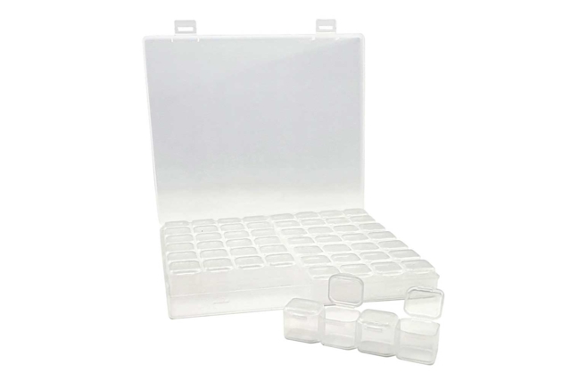 caja de almacenamiento de perlas de diamante - Rangements couture et bijoux - 10doigts.fr