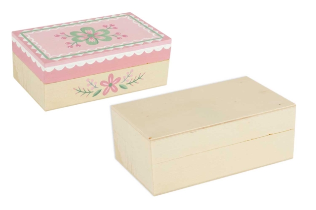 Caja rectangular en madera - Boîtes en bois - 10doigts.fr