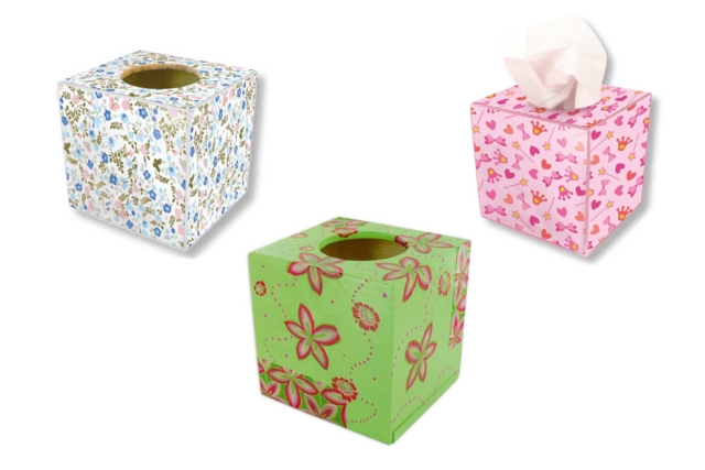 Wooden Square Tissue Box - 2 - Wooden Boxes - 10doigts.com - Boîtes en bois - 10doigts.fr