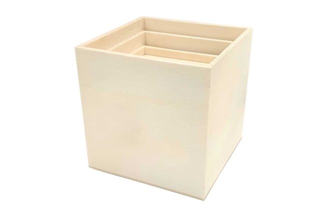 Stacking Wooden Boxes - 5 Pieces - 2 - Wooden Boxes - 10doigts.com - Boîtes en bois - 10doigts.fr