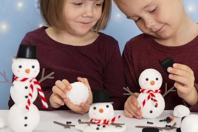 muñeco de nieve navidad  - Outils de Modelage - 10doigts.fr