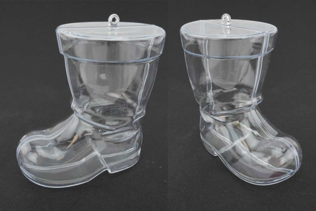 Transparent Plastic Boots - 10 Pieces - 6 - Fillable Shapes - Plastic - 10doigts.com - Formes à garnir - Plastique - 10doigts.fr