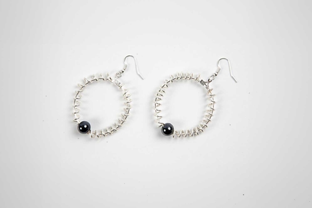 aretes de aro finos de plata - 6 unidades - Boucles d'oreilles - 10doigts.fr