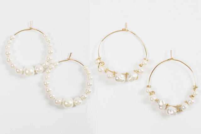 pendientes dorados tipo aros - Boucles d'oreilles - 10doigts.fr