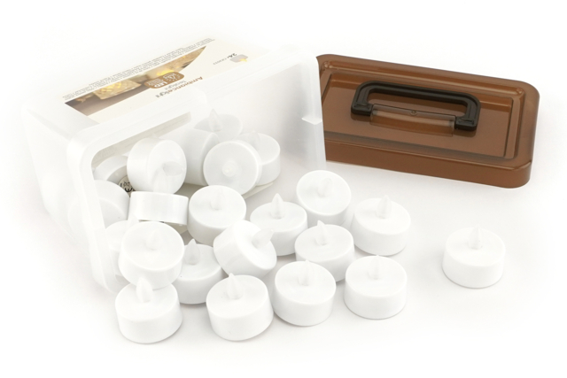 LED Electric Candles - 24 Pieces - 1 - Lanterns - 10doigts.com - Lampions - 10doigts.fr