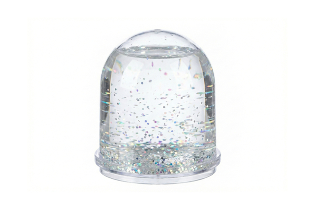 bola de nieve personalizable - Plastique Transparent - 10doigts.fr