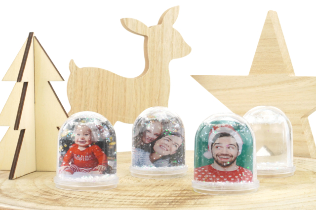 bola de nieve foto - Plastique Transparent - 10doigts.fr