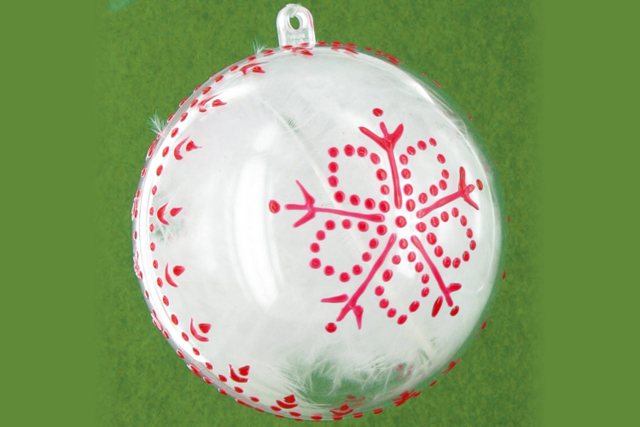 Bola de Navidad - Plumes décoratives - 10doigts.fr