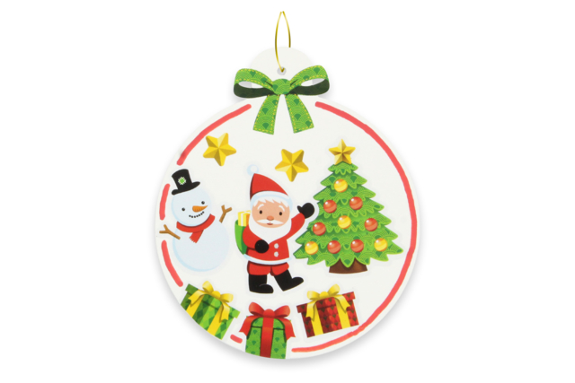 White Cardboard Christmas Ornaments - 6 Pieces - 10 - DIY Christmas Ornaments - 10doigts.com - Boules de Noël DIY - 10doigts.fr