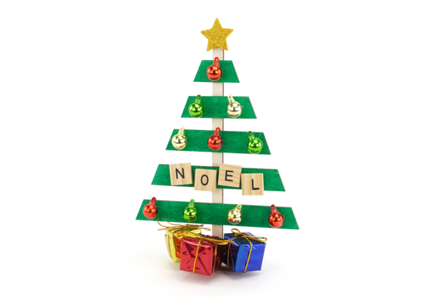 bola Miniatura para árbol de Navidad de madera - Grelots et clochettes - 10doigts.fr