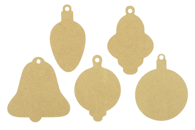 Wooden Christmas Ornaments - 50 Pieces - 5 - Christmas Wooden Objects - 10doigts.com - Objets en bois Noël - 10doigts.fr