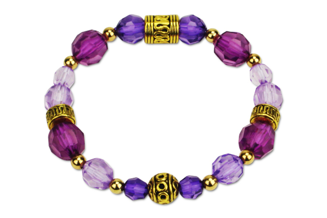pulsera con cuentas a facetas - Perles Acrylique - 10doigts.fr
