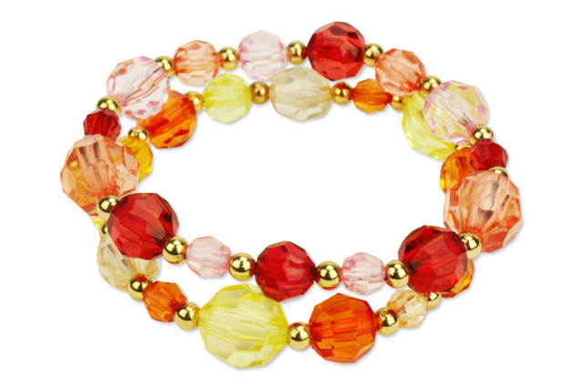pulsera con cuentas facetadas - Perles Acrylique - 10doigts.fr
