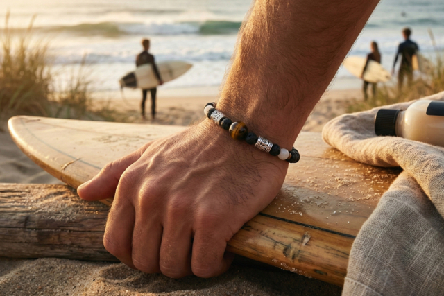 Tiger Eye Bracelet - 2 - Lithotherapy / Chakra Bracelets - 10doigts.com - Lithothérapie / Bracelets chakras - 10doigts.fr