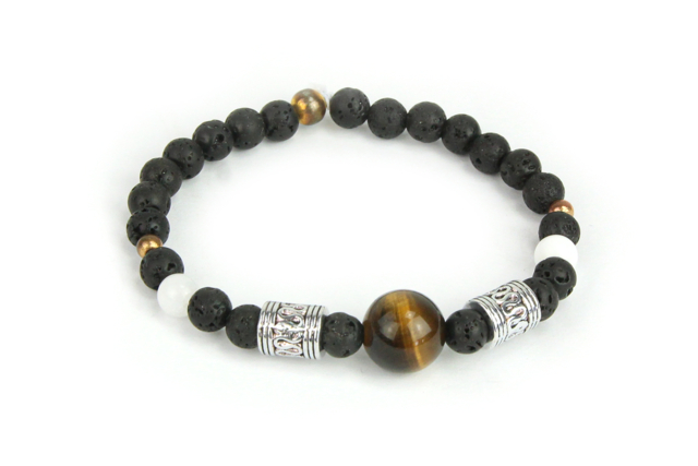 Tiger Eye Bracelet - 1 - Lithotherapy / Chakra Bracelets - 10doigts.com - Lithothérapie / Bracelets chakras - 10doigts.fr